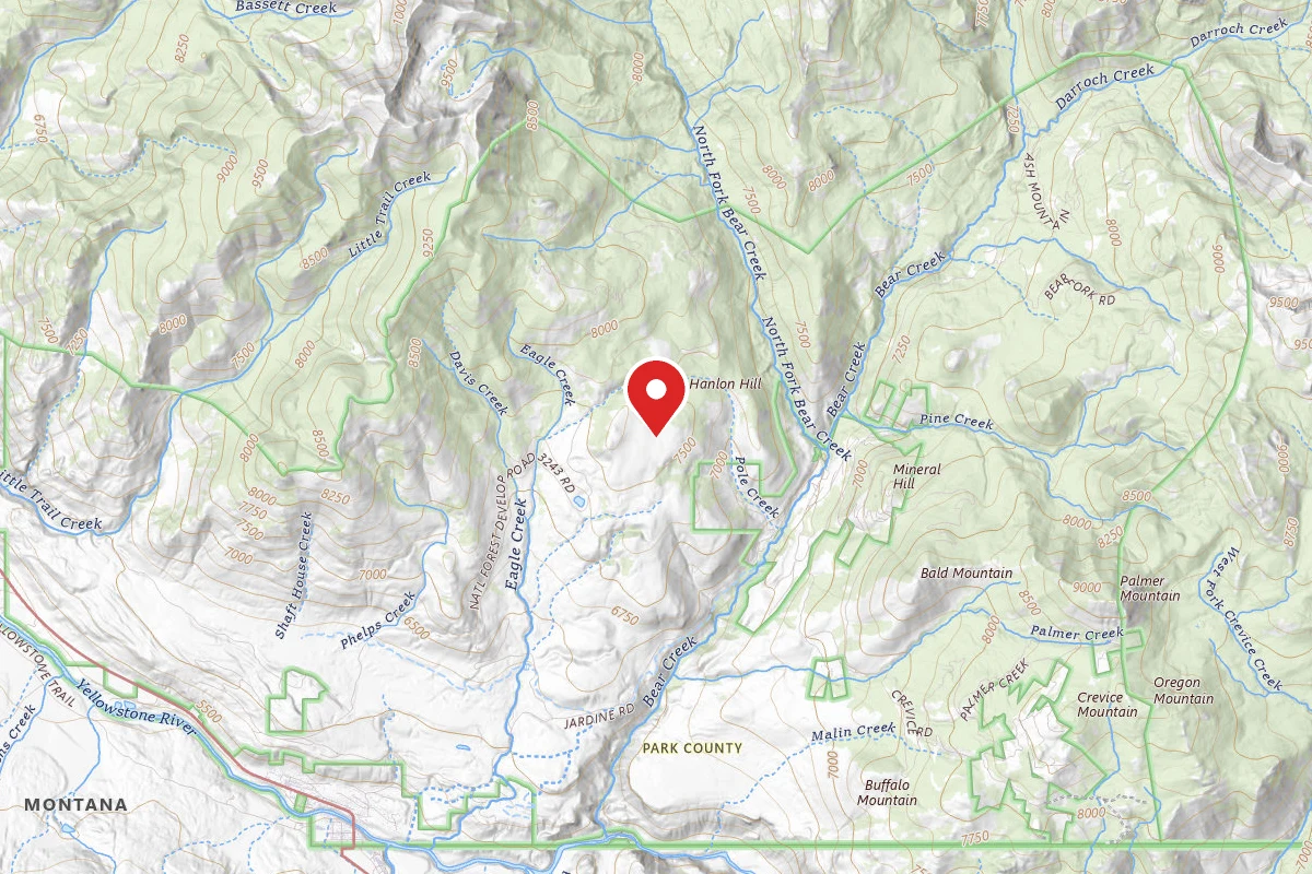 Custer Gallatin Dispersed Campsite POLE CREEK ROAD-002B