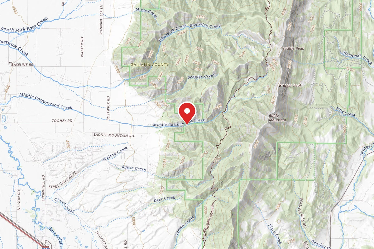 Custer Gallatin Dispersed Campsite FT586-01 MIDDLE COTTONWOOD