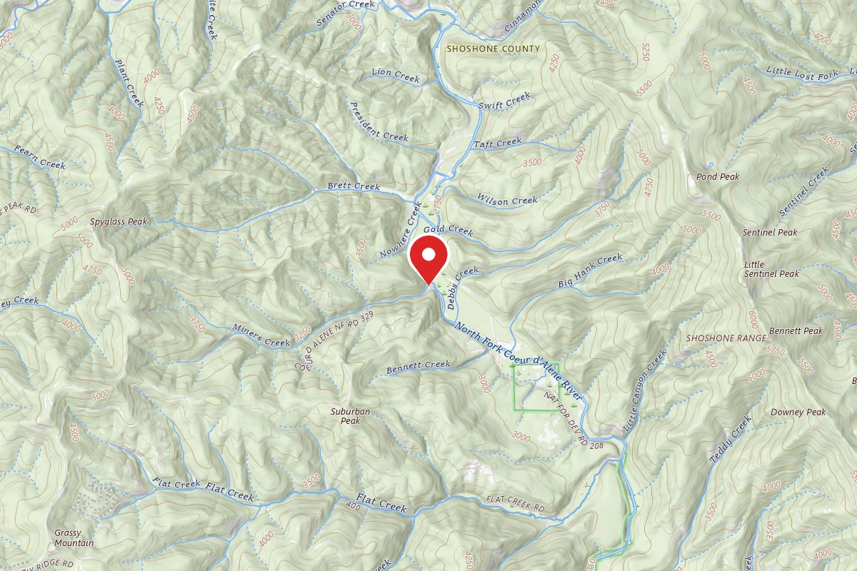 Idaho Panhandle Dispersed Campsite RD 804 MM .1