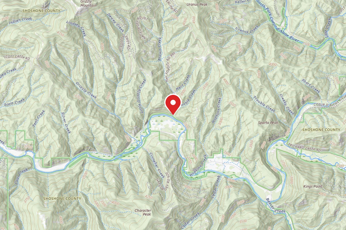 Idaho Panhandle Dispersed Campsite RD 207 MM .0