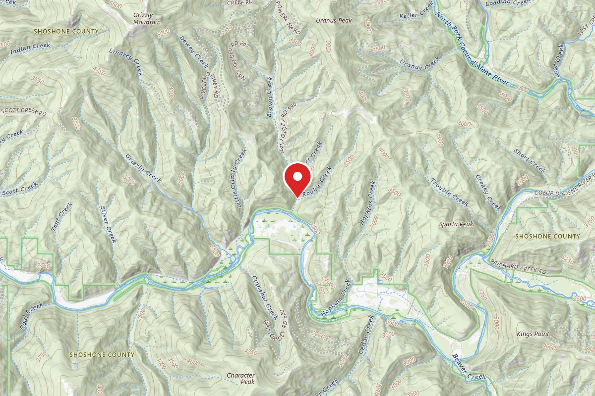 Idaho Panhandle Dispersed Campsite FD 207 MM.2