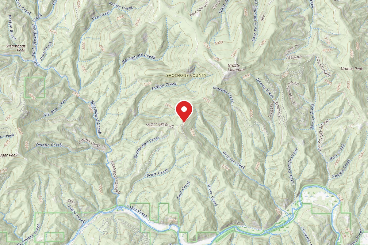 Idaho Panhandle Dispersed Campsite RD 622 MM 9.0