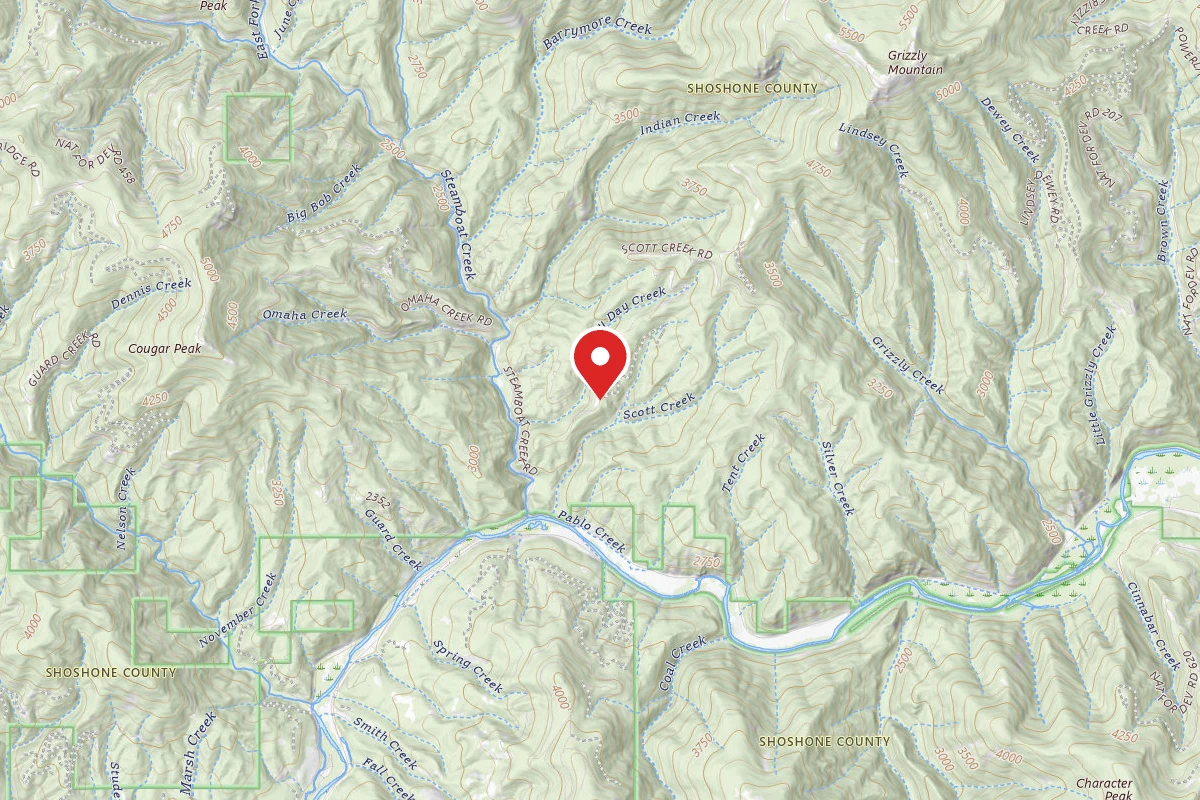Idaho Panhandle Dispersed Campsite RD 662 MM 2.4
