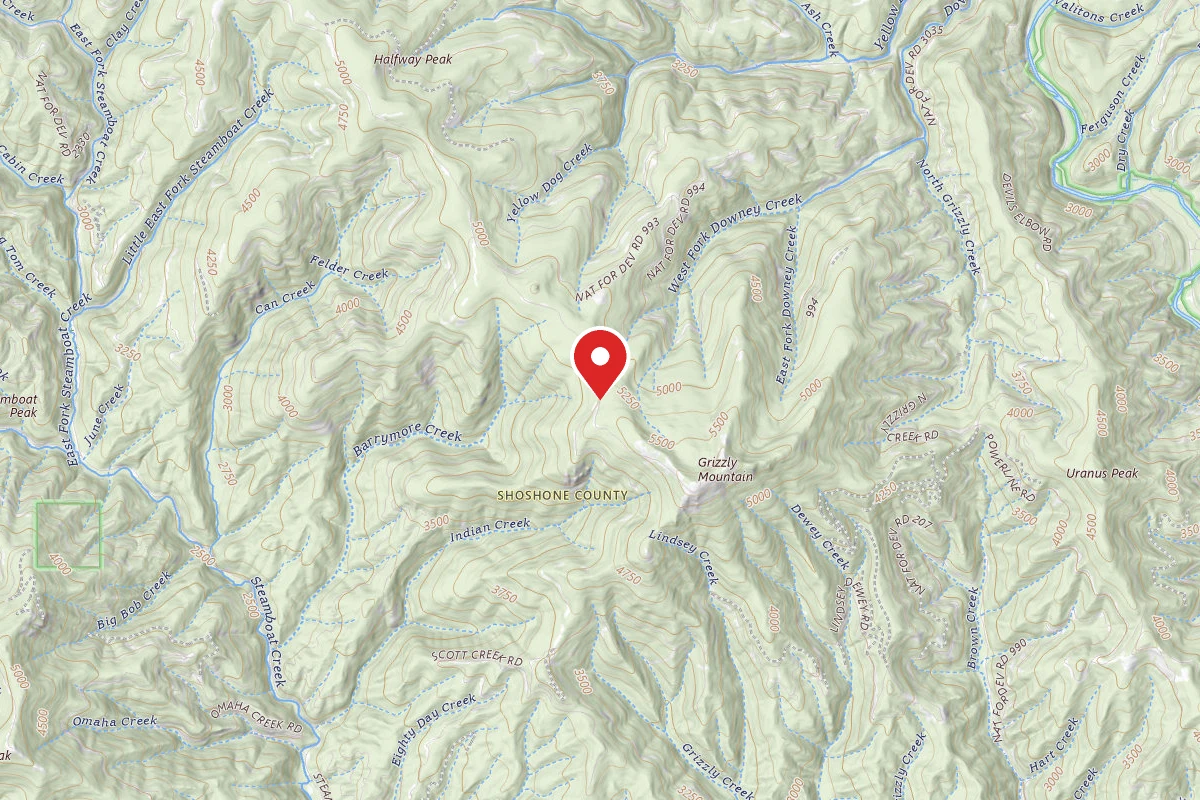 Idaho Panhandle Dispersed Campsite RD 260 MM .0