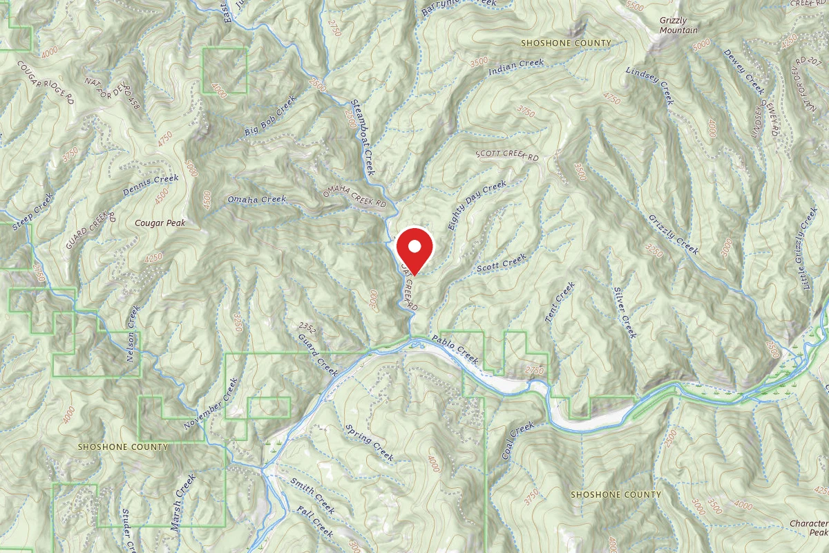Idaho Panhandle Dispersed Campsite RD 400 MM.1