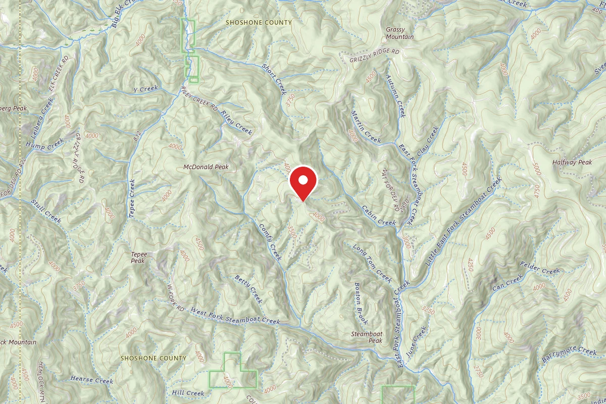 Idaho Panhandle Dispersed Campsite RD 900 MM 2.5