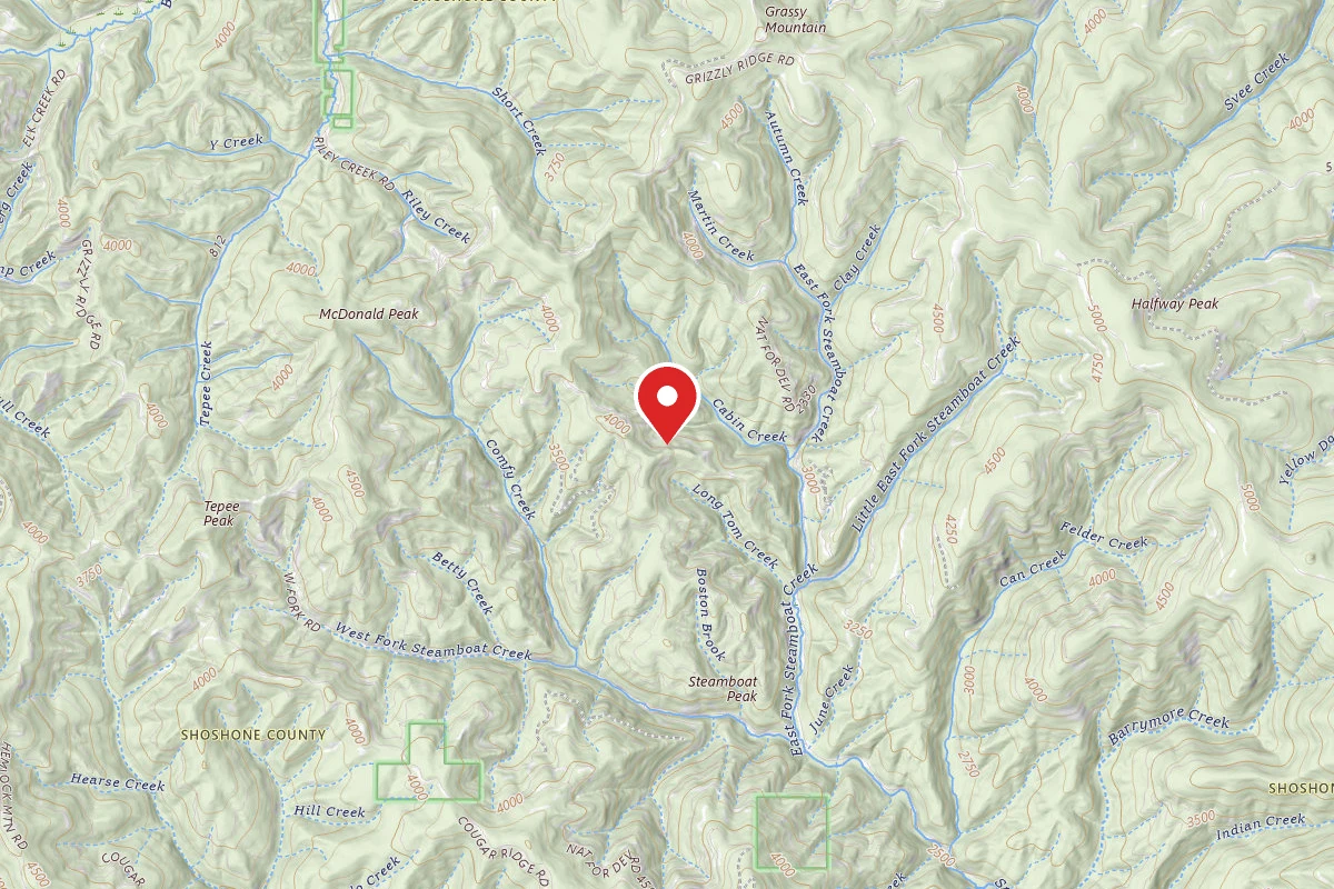 Idaho Panhandle Dispersed Campsite RD 900 MM 3.4