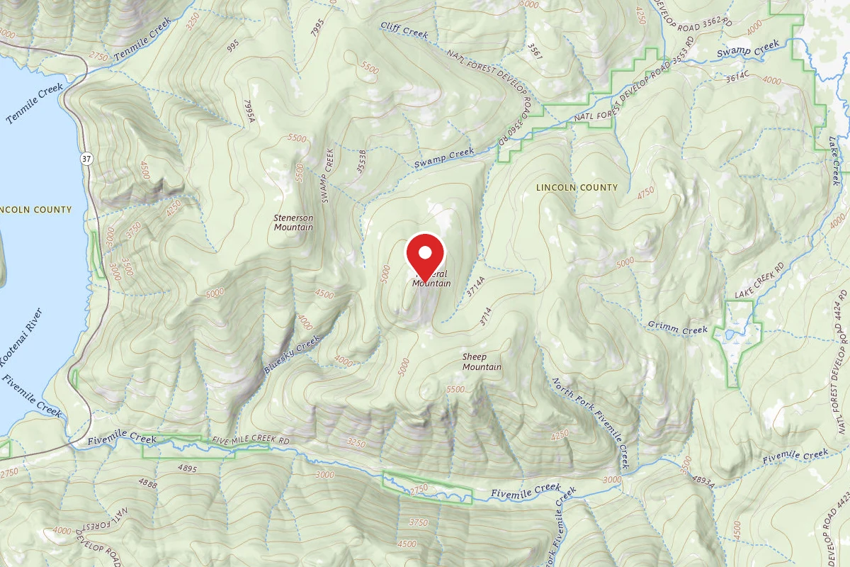 Kootenai Dispersed Campsite RD 7218B