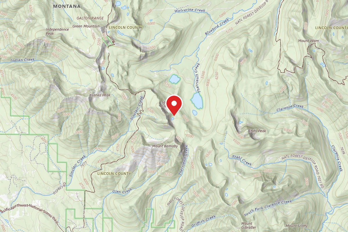Kootenai Dispersed Campsite PNT03 TR339 SITE A