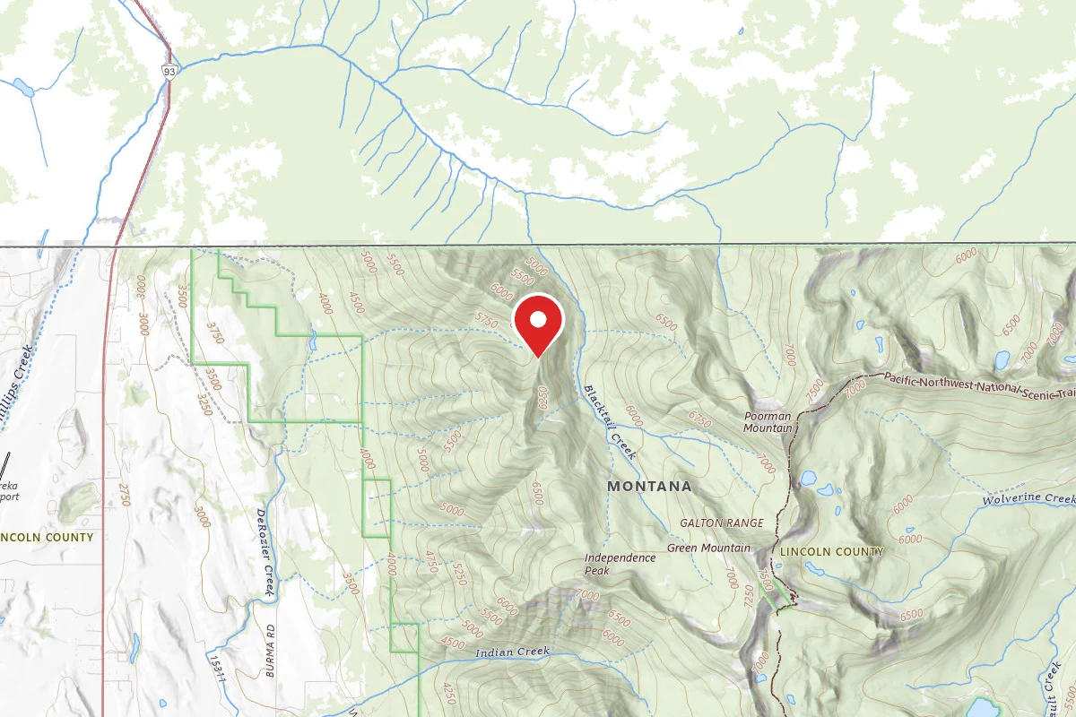 Kootenai Dispersed Campsite PNT03 TR92 SITE D