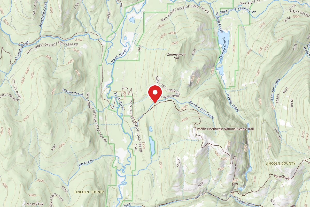 Kootenai Dispersed Campsite PNT04 TR51 SITE B