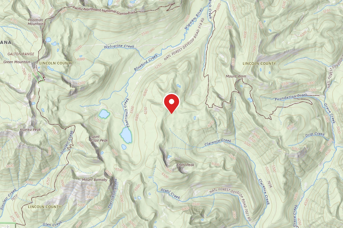 Kootenai Dispersed Campsite PNT03 TR339 SITE C