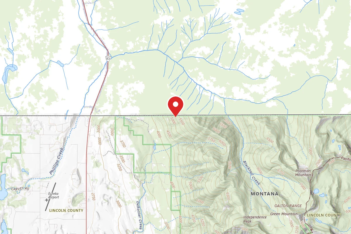 Kootenai Dispersed Campsite PNT03 TR92 SITE C