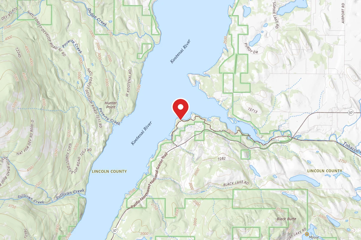 Kootenai Dispersed Campsite PNT01 TR255 SITE B