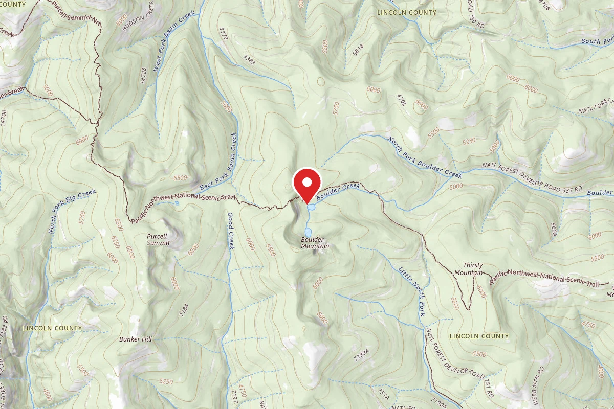Kootenai Dispersed Campsite PNT01 TR62A SITE C