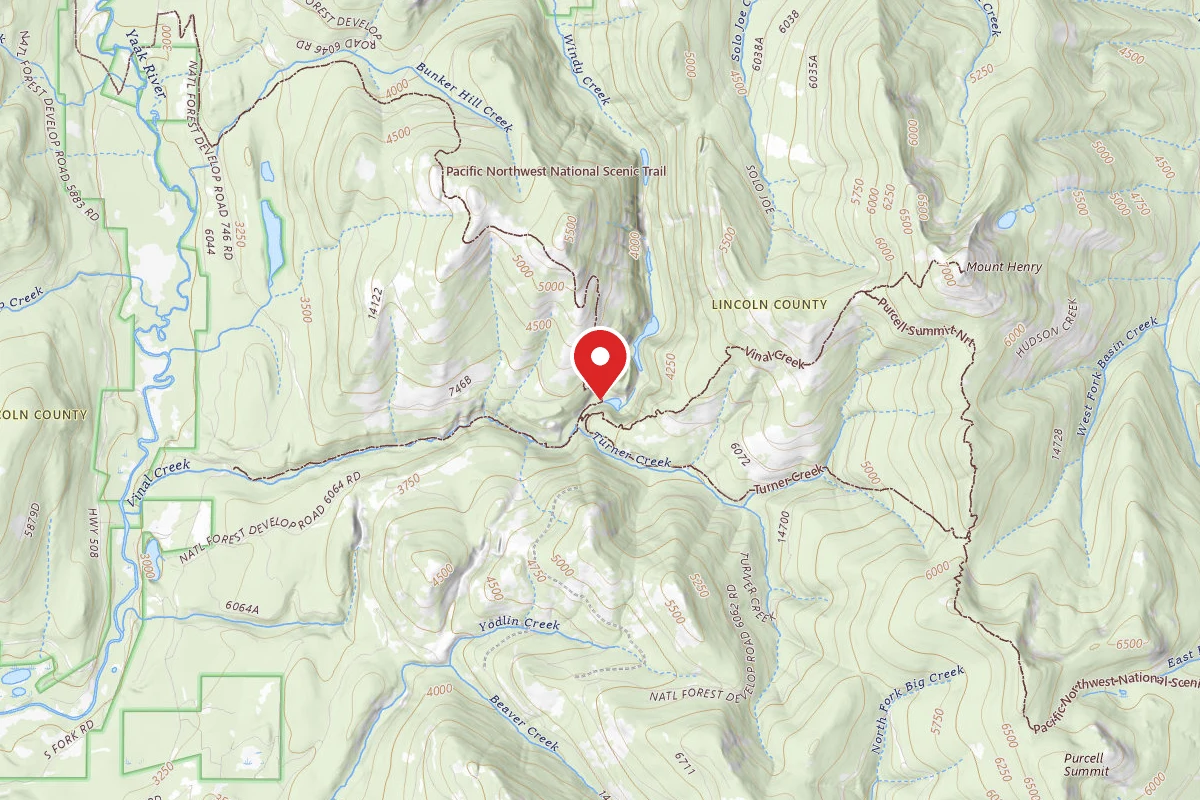 Kootenai Dispersed Campsite PNT04 TR51 SITE A
