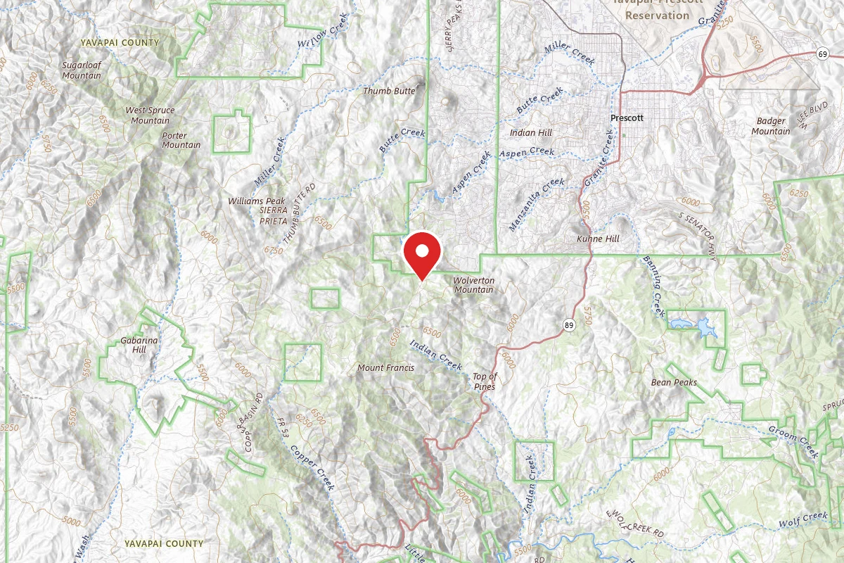 Prescott Dispersed Campsite C64 COPPER BASIN DESIGNATED DISP.