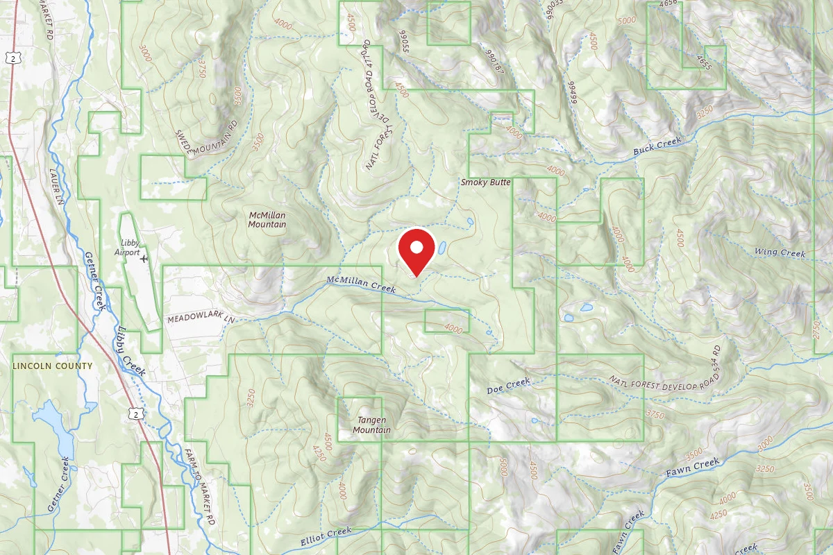 Kootenai Dispersed Campsite RD 4770 SITE 1