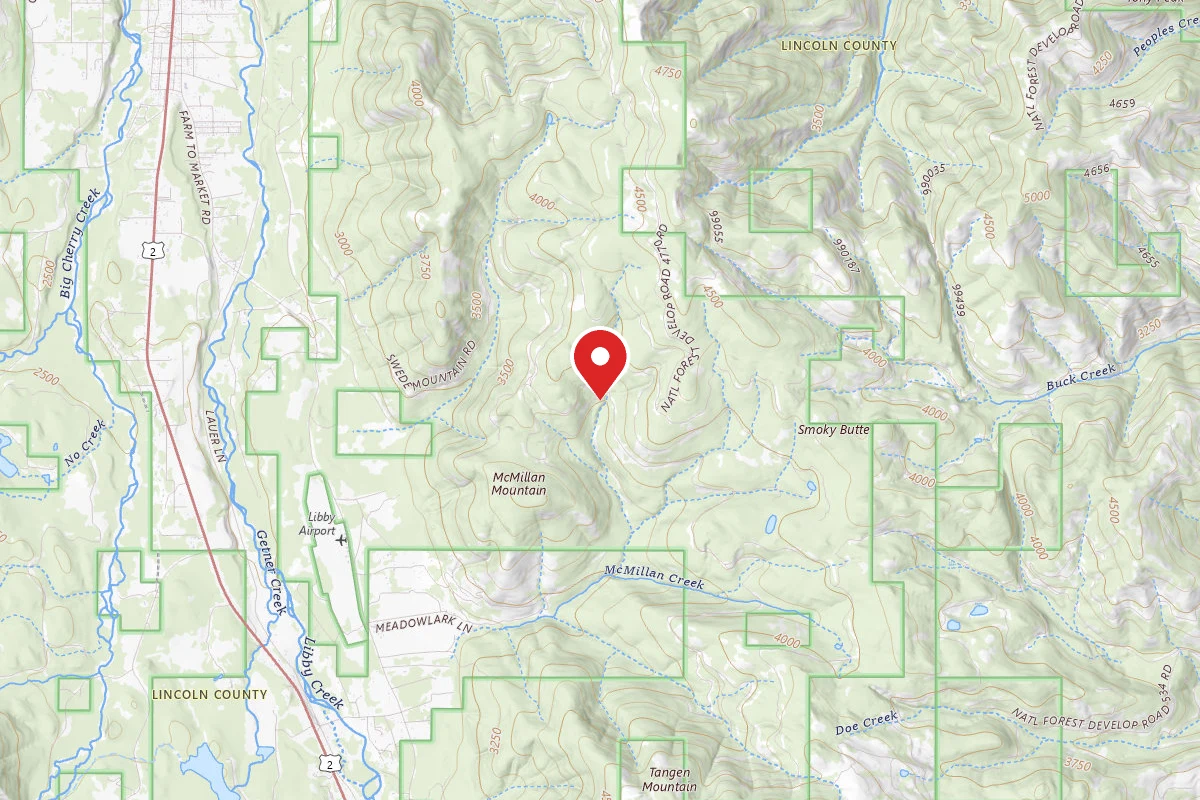 Kootenai Dispersed Campsite RD 4769 SITE 1