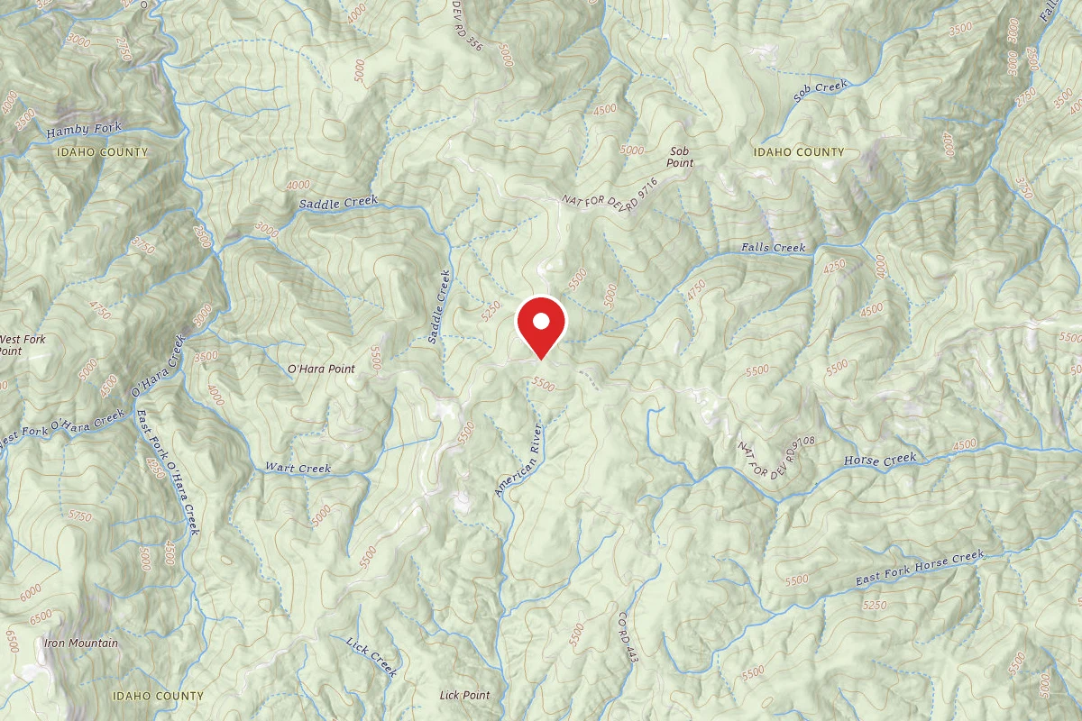 Nez Perce-Clearwater Dispersed Campsite RR464RD-005