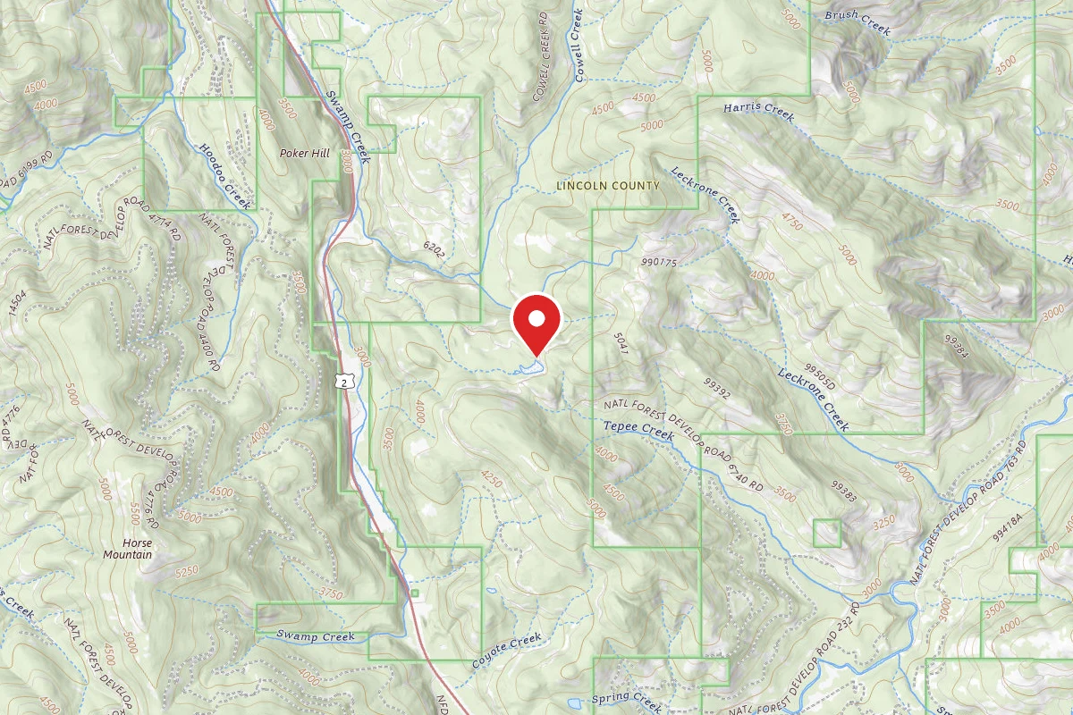 Kootenai Dispersed Campsite RD 6738 CAMP SITE