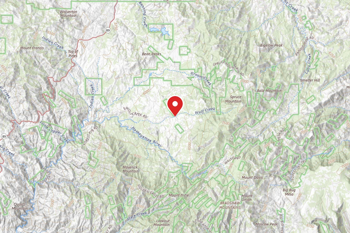 C101 Wolf Creek Road Dispersed Camping