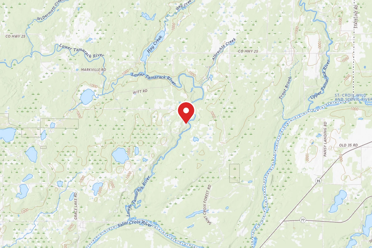 St Croix State Forest Tamarack River Horse Campground