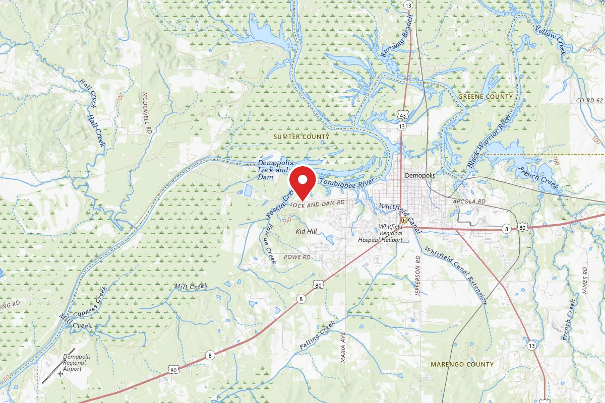 COE Demopolis Lake Foscue Creek Campground