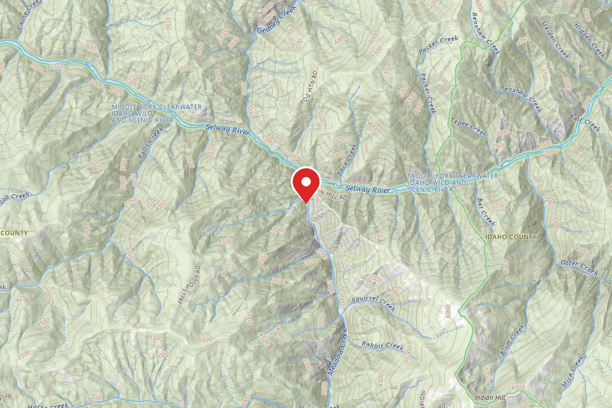 Nez Perce National Forest Selway Falls Campground