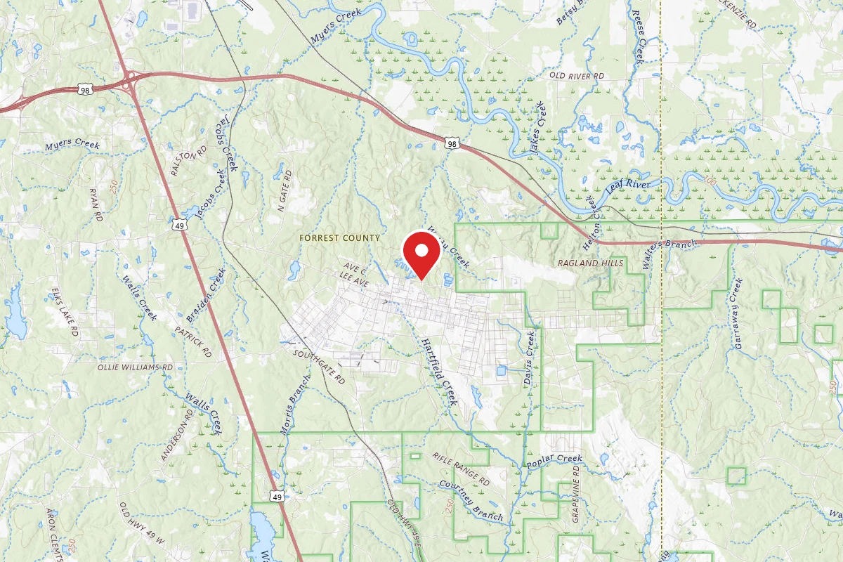 Military Park Camp Shelby Lake Walker Family Campground