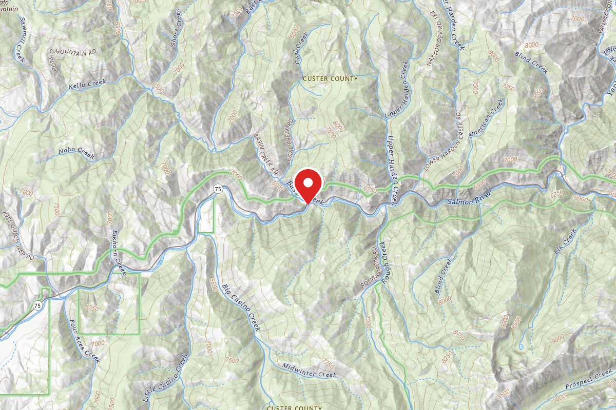 Basin Creek Transfer Camp Trailhead