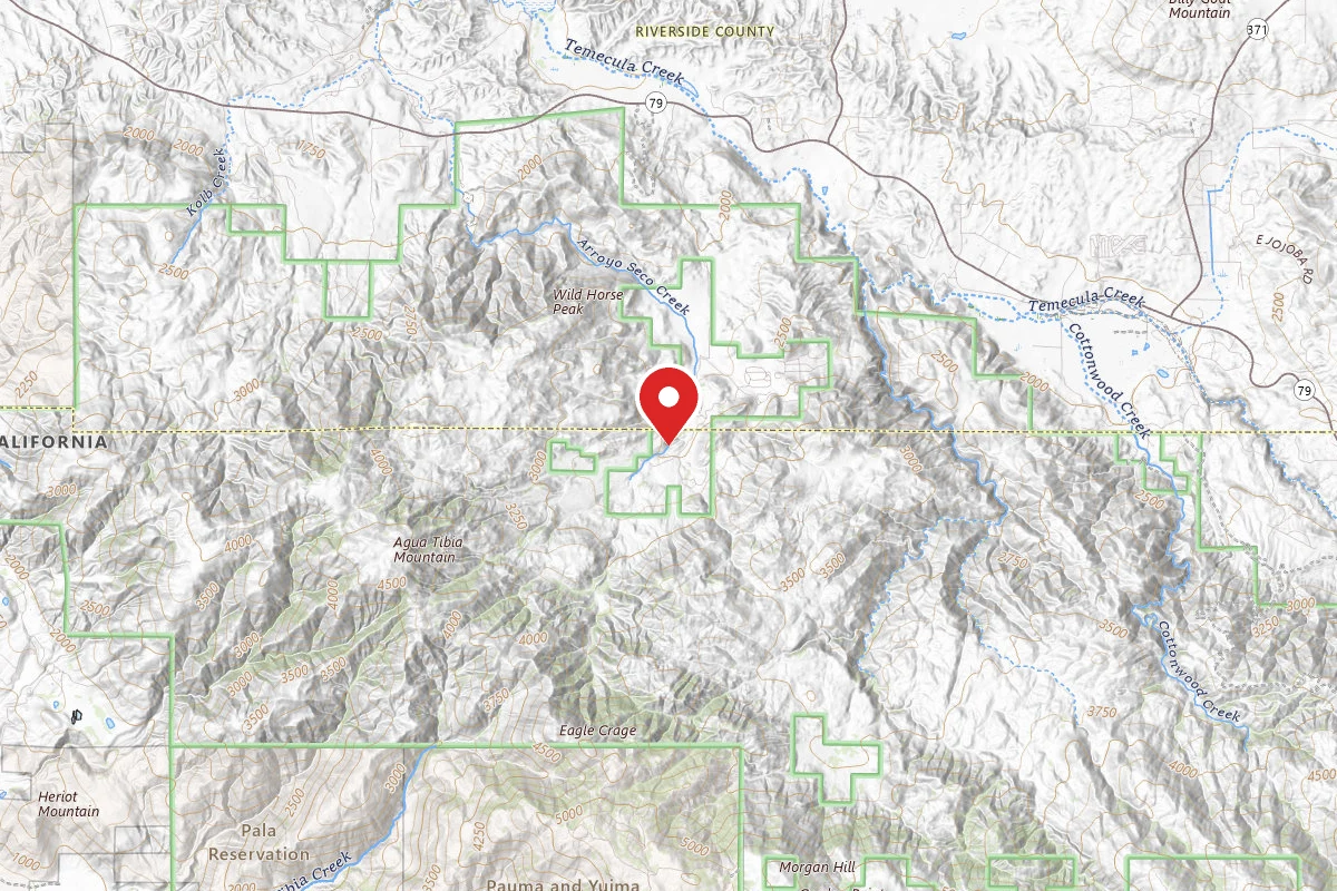 Mt. Palomar North Side Area