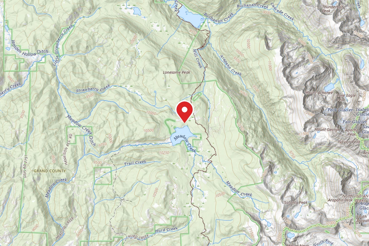 Meadow Creek Reservoir Fishing Site