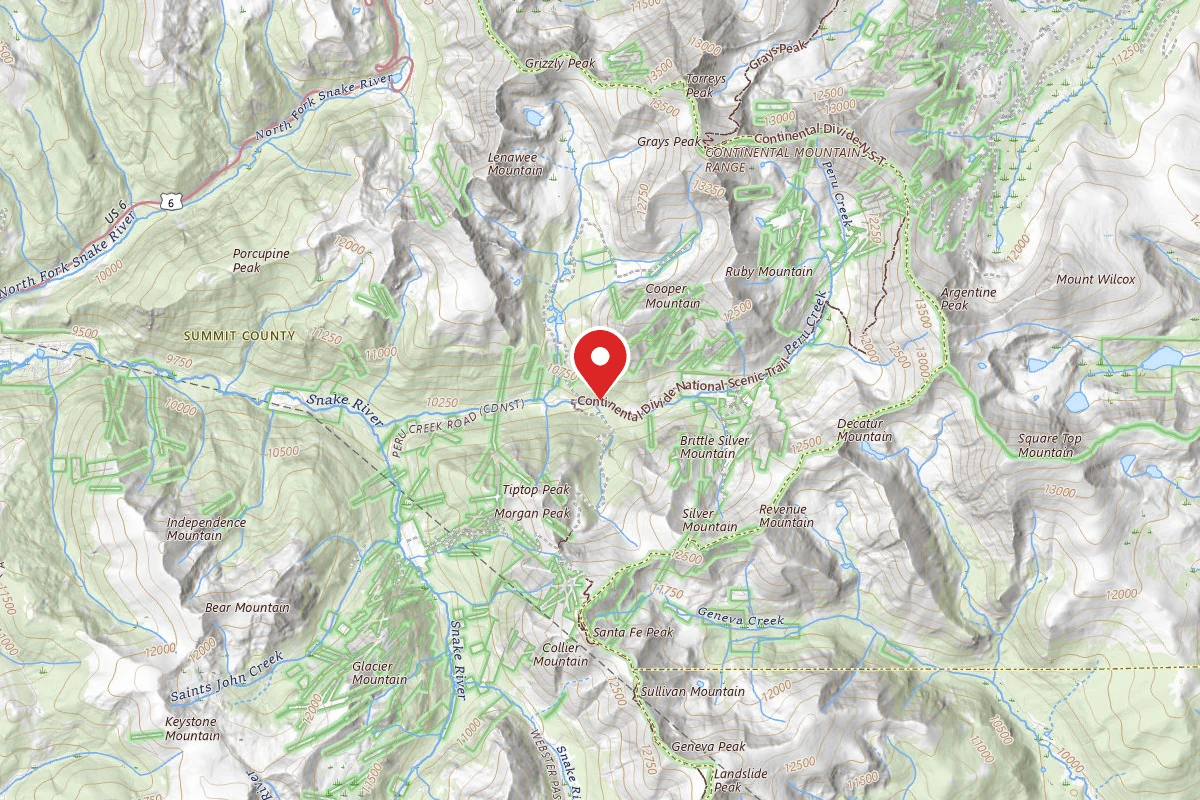 Peru Creek Designated Dispersed Camping