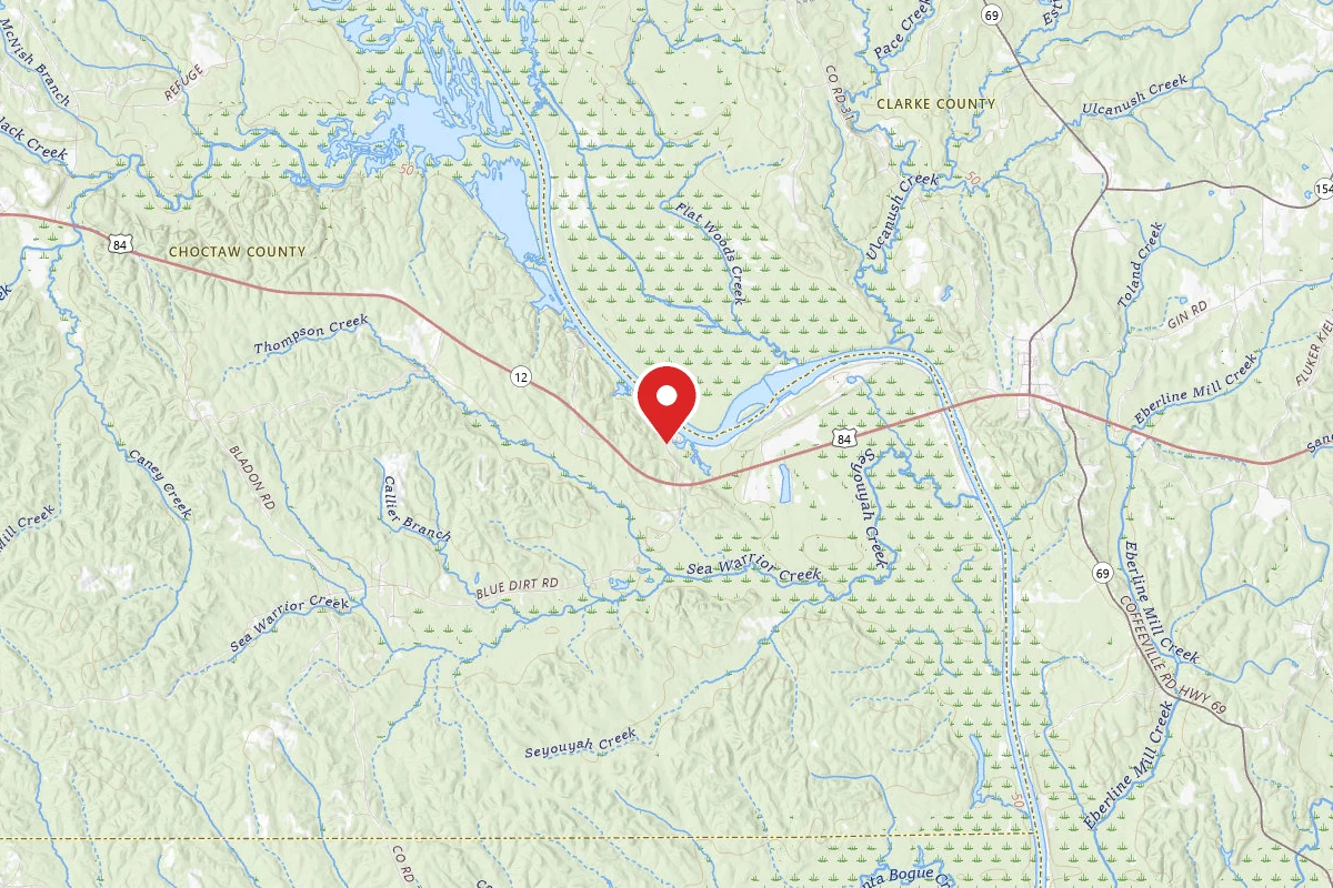 COE Coffeeville Lake Service Campground