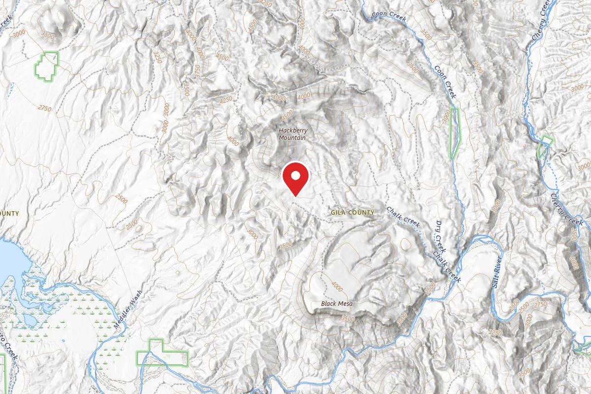 Cherry Creek Rd (NF203) Dispersed Camping Near Roosevelt Lake - Tonto National Forest
