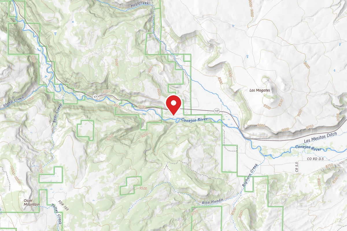 Rio Grande National Forest Mogote Juniper Group Camping Site