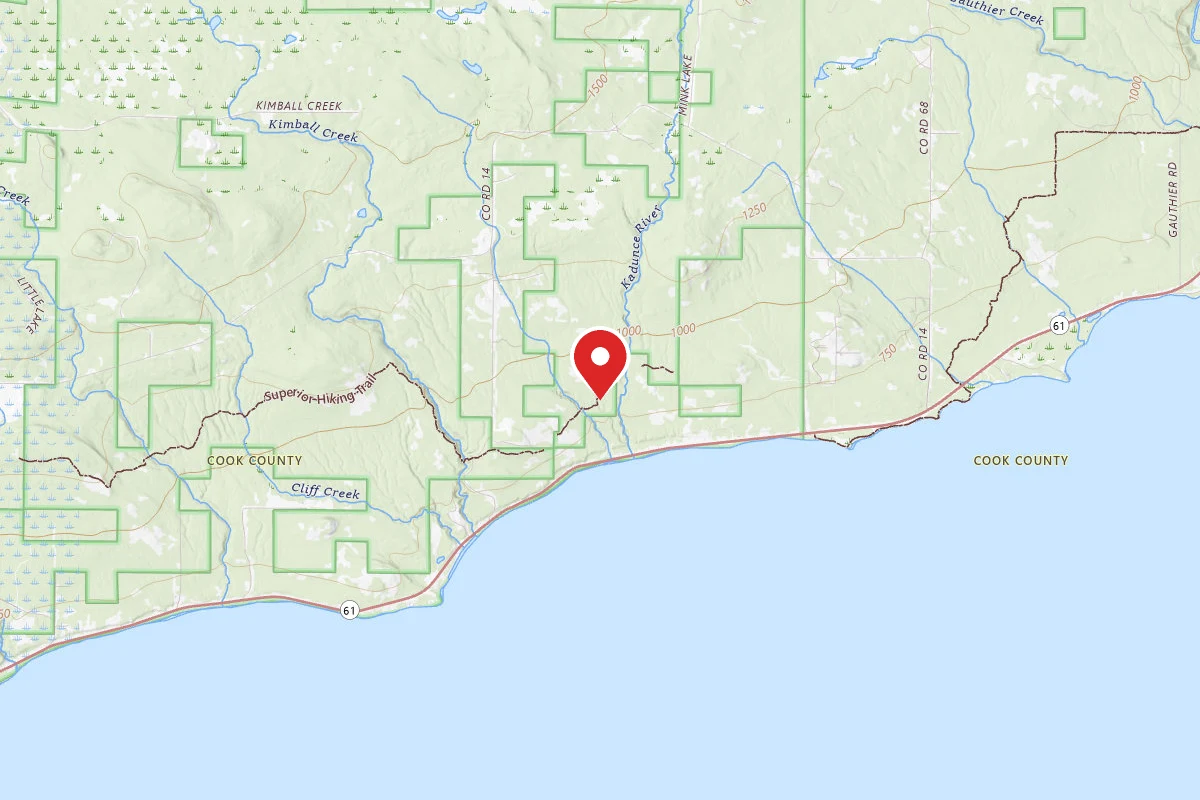 West Fork of the Kadunce, Superior Hiking Trail
