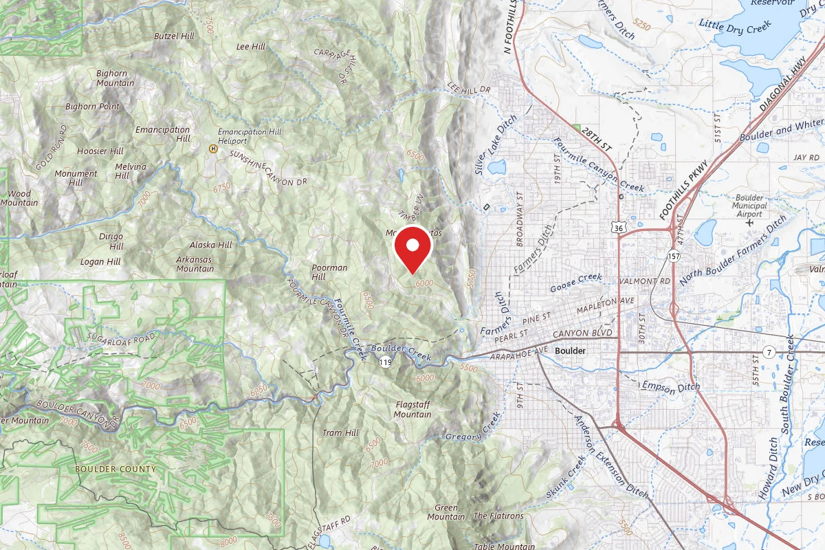 Boulder Ranger District, west of Boulder