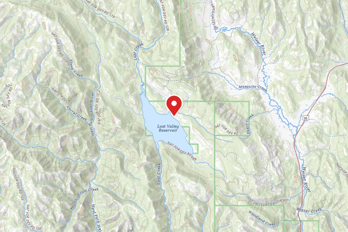 Lost Valley Reservoir Dispersed Camping Area