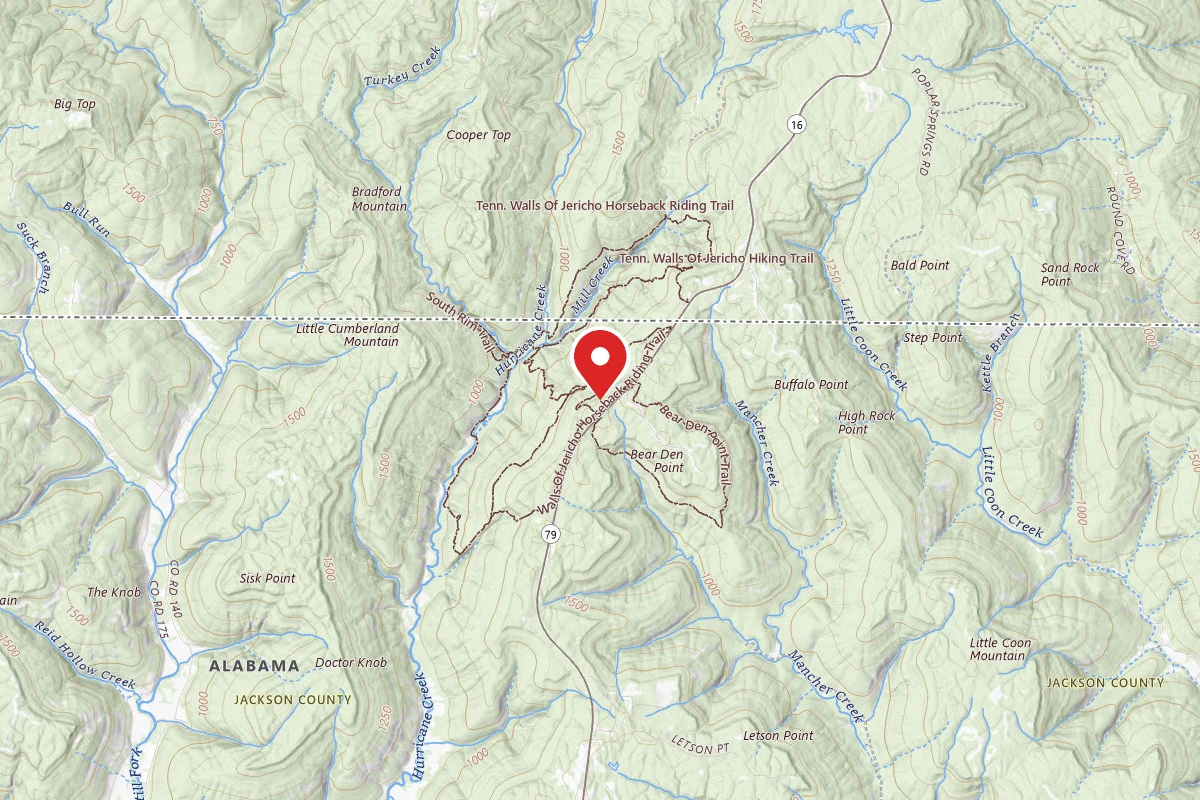 Walls of Jericho - Trailhead Campsite