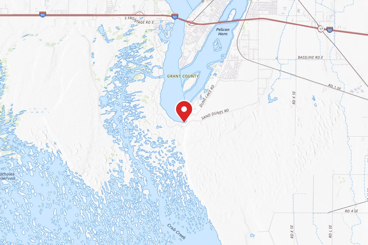 Moses Lake Mud Flats and Sand Dunes
