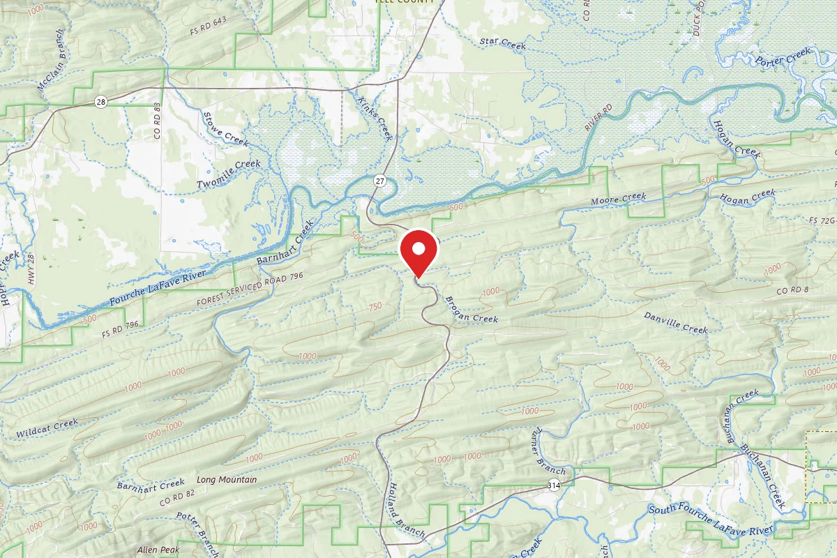 Ouachita National Forest Fourche Mountain