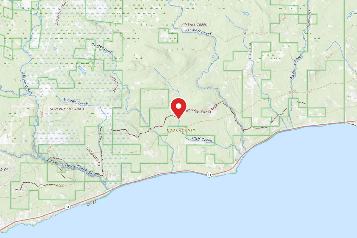Cliff Creek, Superior Hiking Trail