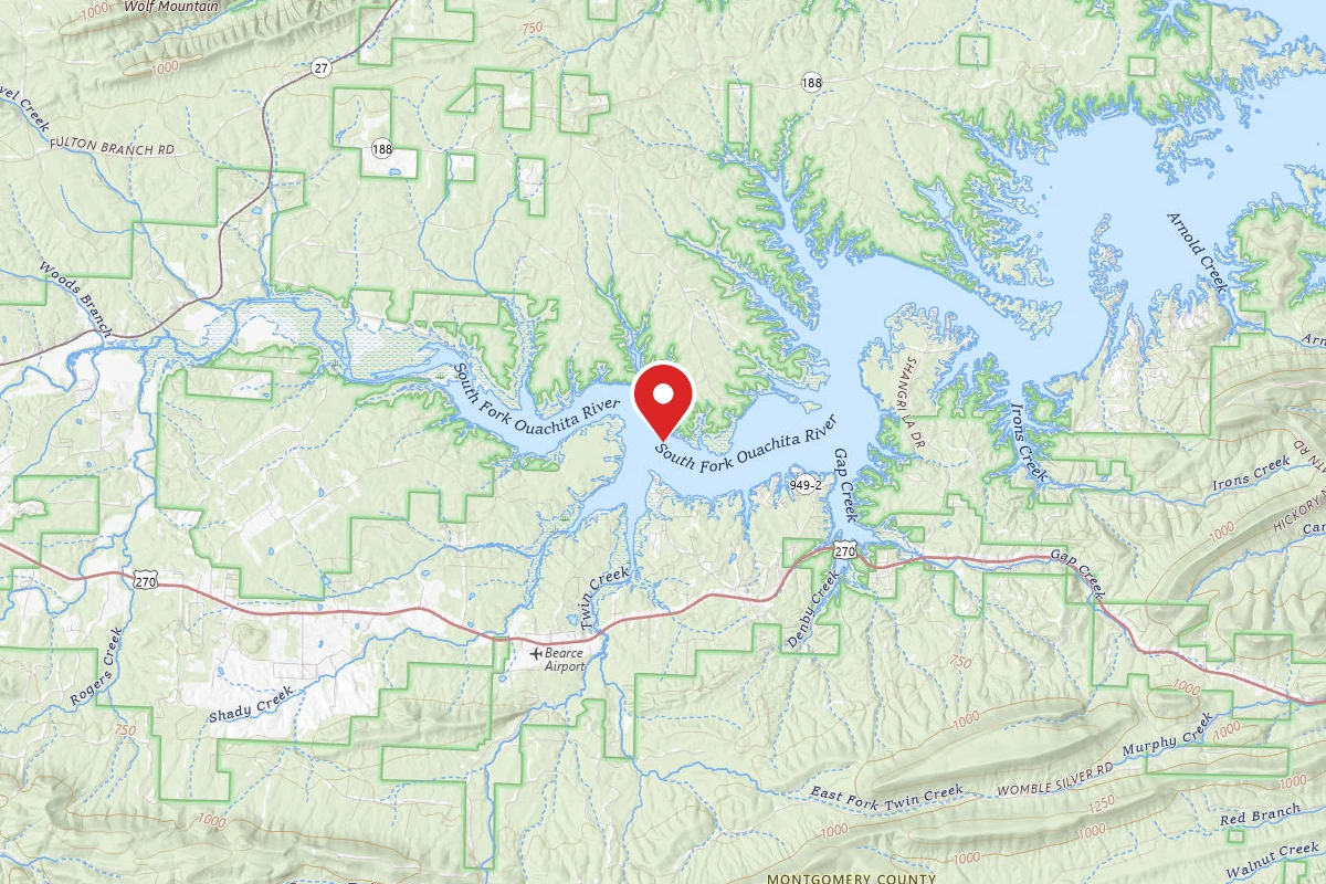 COE Lake Ouachita Twin Creek
