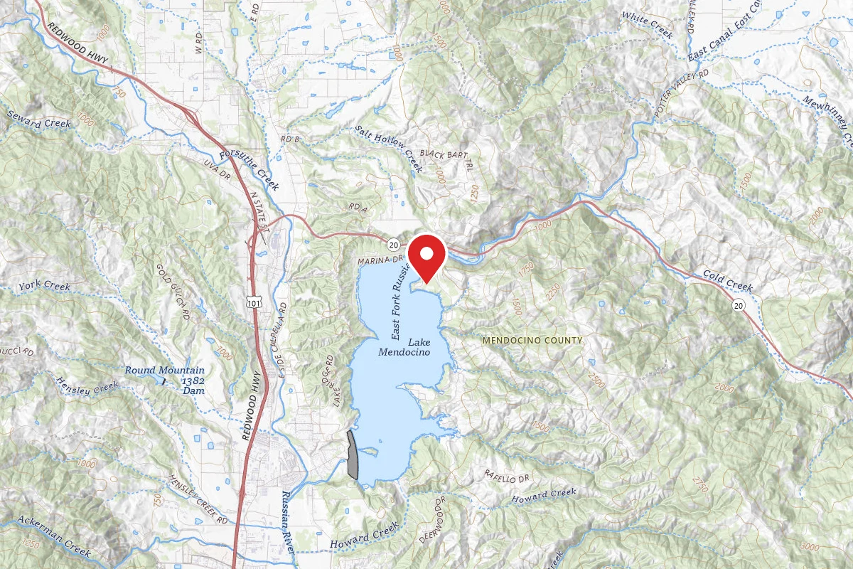 COE Mendocino Lake Bu-Shay Campground