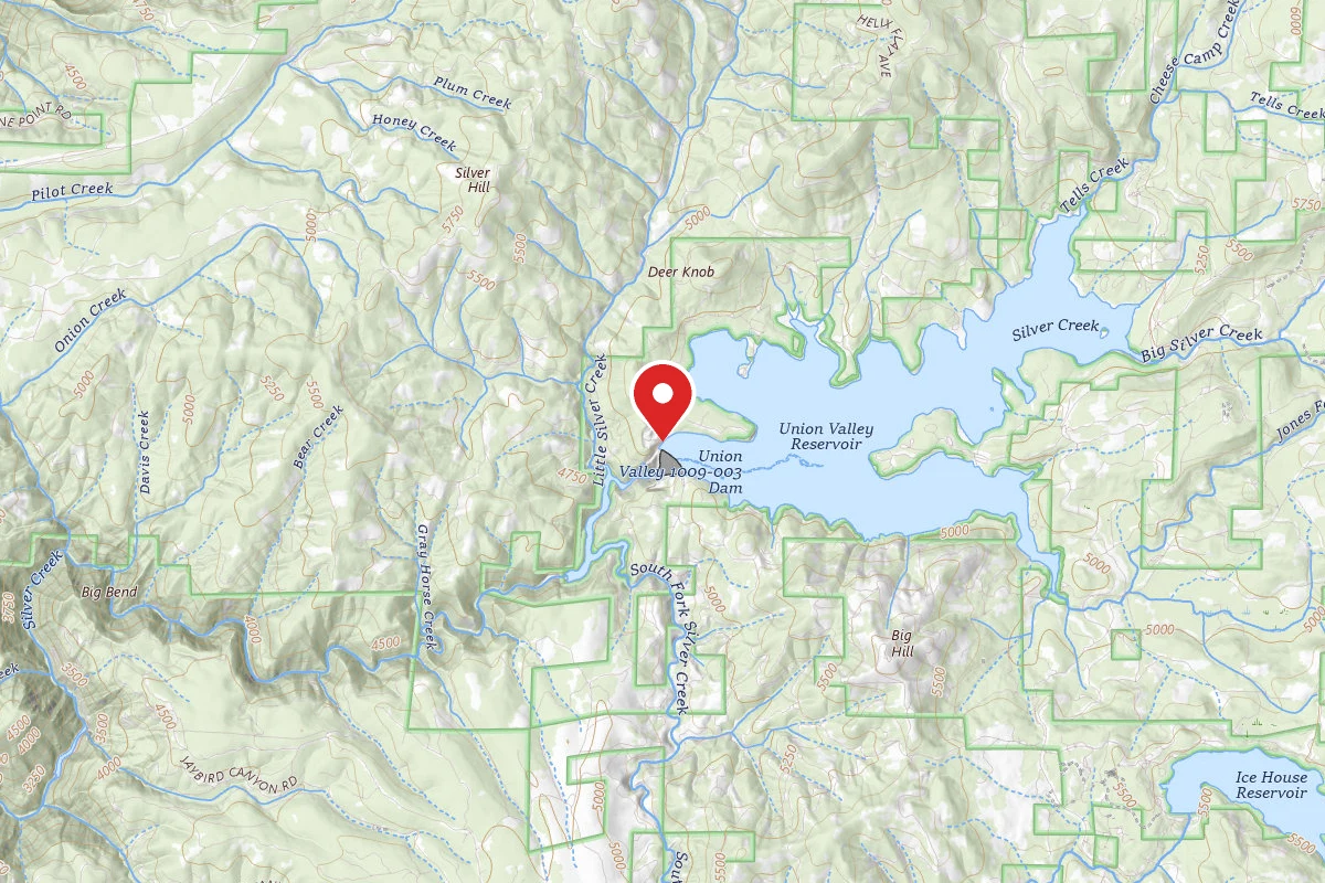 Union Valley Reservoir Dispersed Camping