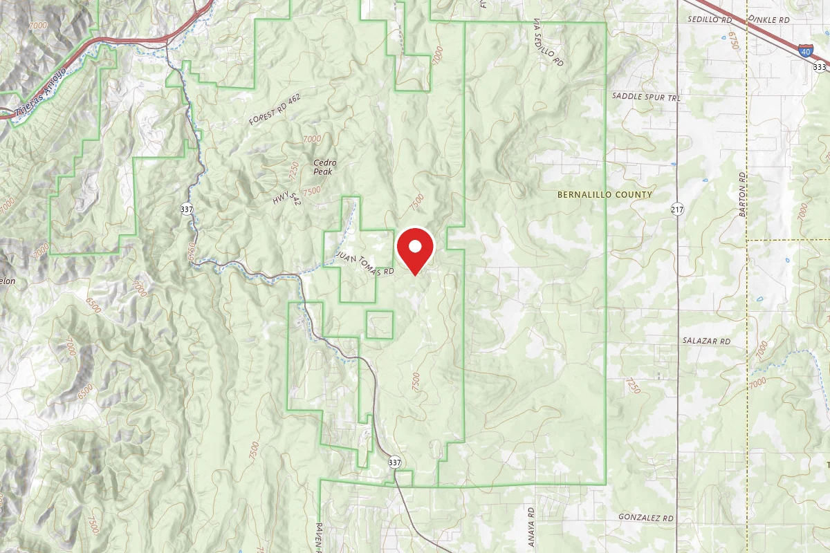 Manzanita Rec Zone Dispersed Camping - Sandia District