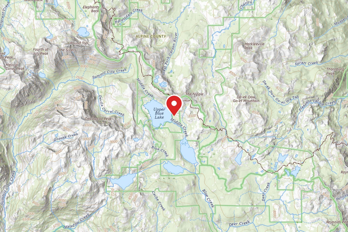 Upper Blue Lake Damsite Campground