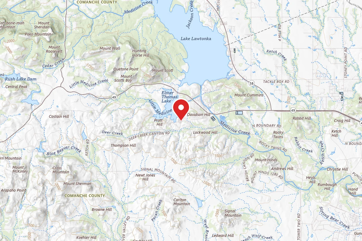 Lake Elmer Thomas Recreation Area